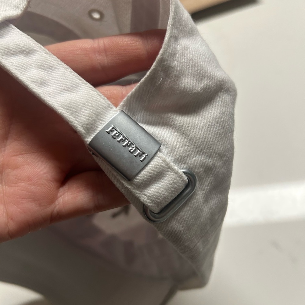 ✨Ferrari White and Silver BallCap / Hat OS - Picture 8 of 8